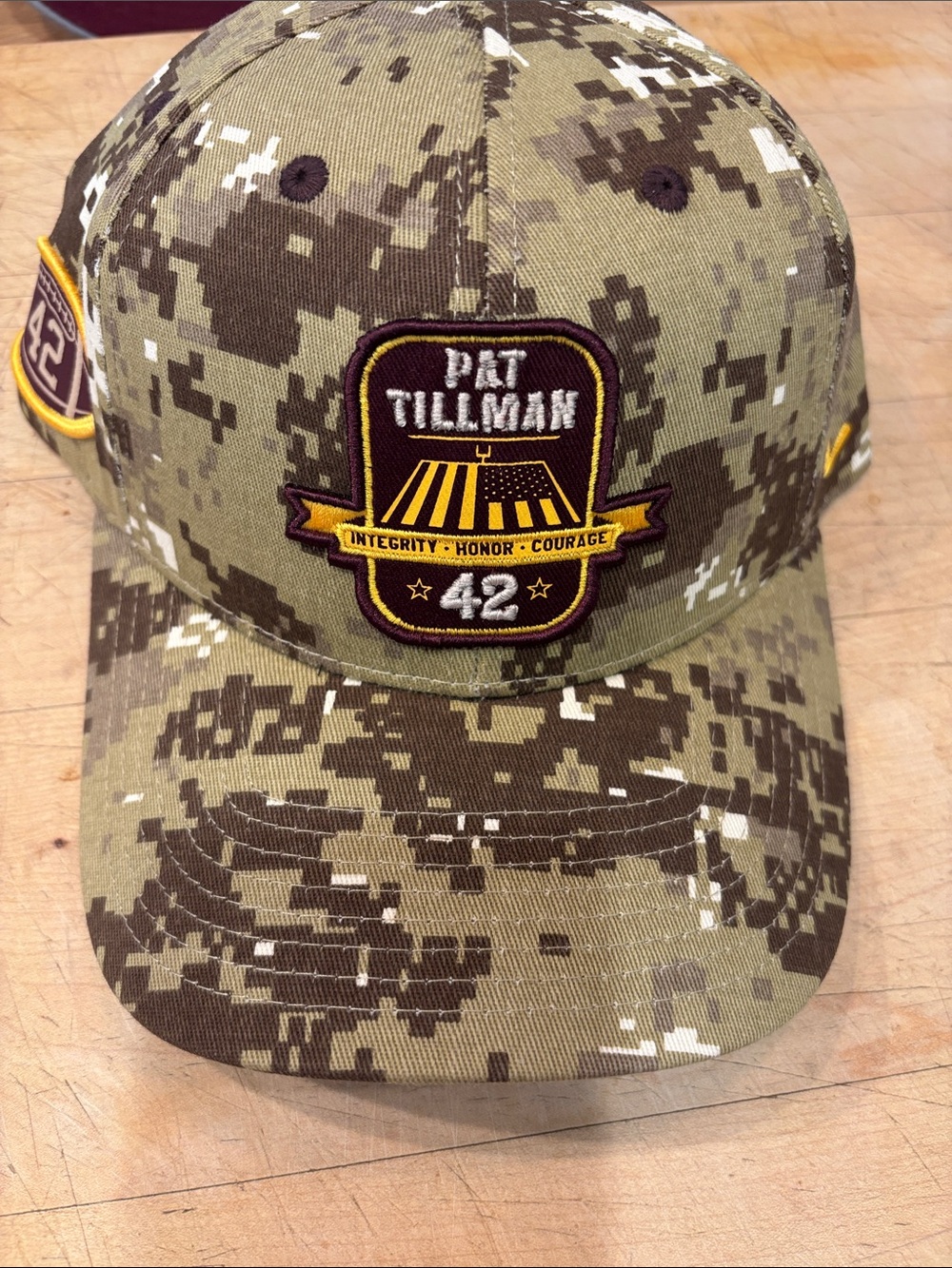 Zephyr Pat Tillman 42 Digital Camo Baseball Cap - Olive/Brown